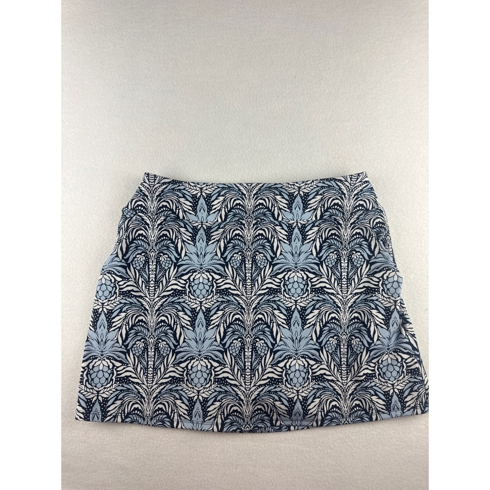 Tommy Bahama Everyday Active Blue Pineapple Damask Skort Womens Medium